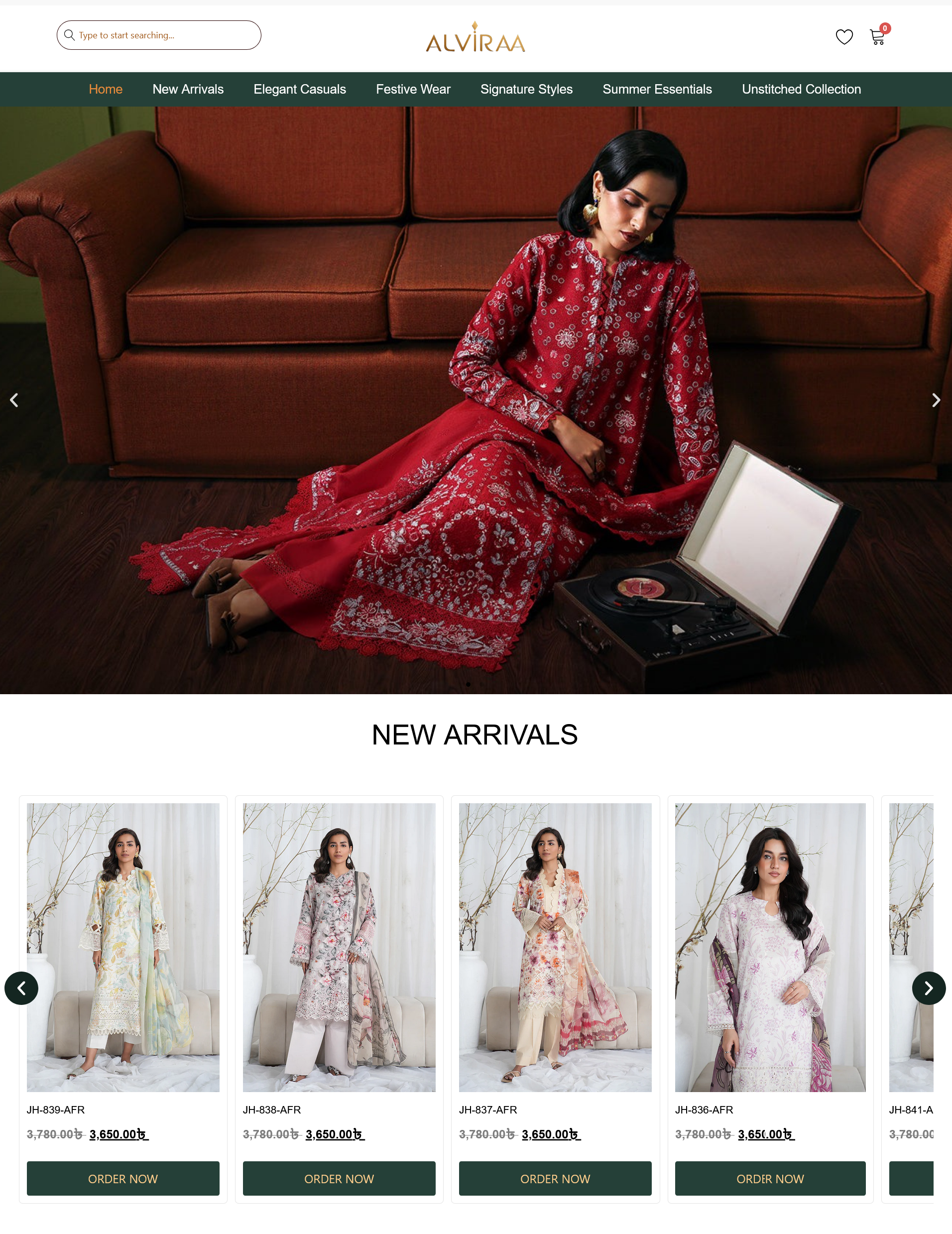 Alviraa – Premium Fashion E-Commerce Website